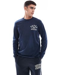 Superdry - – athletic essentials – langärmliges oberteil - Lyst