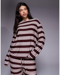Kaiia - Exclusivité - - top d'ensemble oversize à manches longues et col ras - Lyst