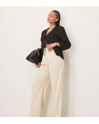 ASOS - Tall Tailored Wide Leg Trousers With Pleat Detail - Lyst