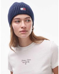 Tommy Hilfiger - Flag Logo Beanie - Lyst