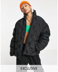collusion cord puffer jacket