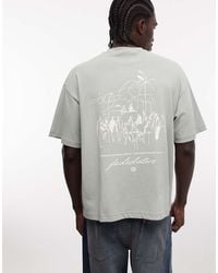 Faded Store - 100% Cotton T-shirt With Fine Art Back Print - Lyst