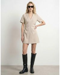 HYPEDROP - Robe courte - parchemin - Lyst