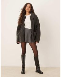ASOS - Collared Borg Fleece Zip Through - Lyst