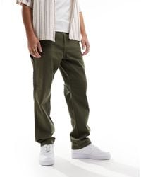 Only & Sons - Pantalon droit style charpentier - kaki - Lyst