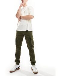 Only & Sons - Tapered Fit Cargo Pants With Cuffed Bottom - Lyst