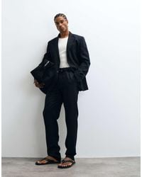 Mango - Amalfi Slim Fit Linen Blend Suit Trouser Co-ord - Lyst