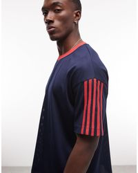Collusion - Boxy Oversized Side Stripe Sporty T-shirt - Lyst