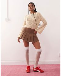 Reclaimed (vintage) - Floral Festival Knitted Long Sleeve Top - Lyst