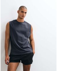 4505 - Icon Cotton Oversized Pump Training Tank With Quick Dry Finish - Lyst