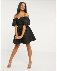 lipsy delilah printed burnout skater dress