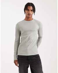 ASOS - Super Heavyweight Muscle Fit Long Sleeve T-shirt - Lyst