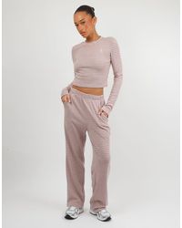 SIMMI - Monique Soft Stripe Fine Ribbed Long Sleeve Top - Lyst