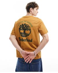 Timberland - Large Logo Backprint T-shirt - Lyst