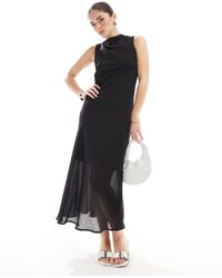 Brave Soul - Robe mi-longue sans manches à col bénitier - Lyst