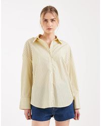 ONLY - Oversized Gestreept Overhemd - Lyst