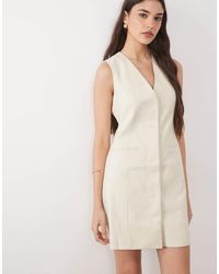 Nobody's Child - Sleeveless Smooth Front Tailored Mini Dress - Lyst