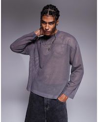 ASOS - Boxy Oversized Long Sleeve T-shirt With Dropped Shoulder - Lyst