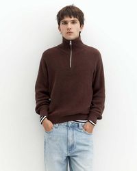Pull&Bear - Maglione Con Mezza Zip - Lyst