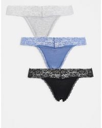 Cotton On - – 3er-pack bequeme alltags-tangas aus spitze - Lyst