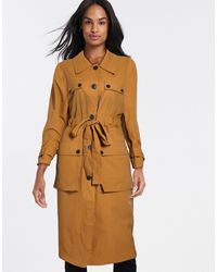 ASOS Trenchcoat Met Vier Zakken - Meerkleurig