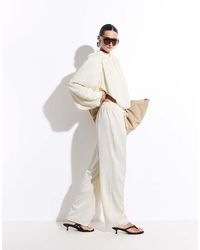 Missy Empire - Missy Empire Satin Drawstring Relaxed Pants - Lyst