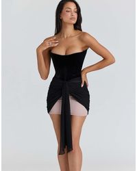 House Of Cb - Clara & Blush Chiffon Mini Dress - Lyst