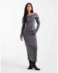 Vero Moda - Folded Waistband Midi Skirt Co-ord - Lyst
