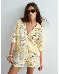 ARRANGE - Crochet Shirt Co-ord - Lyst