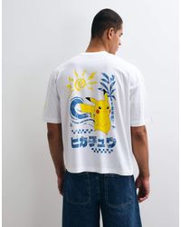 ASOS - Boxy Oversized Tee With Pokemon Pikachu Print - Lyst