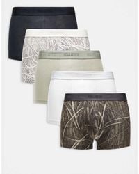 Hollister - 5 Pack Logo Tonal Waistband Trunks - Lyst