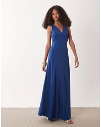 Jdy - Robe longue à col v - Lyst