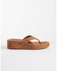 Tony Bianco - Blaire Real Suede Flip Flops - Lyst