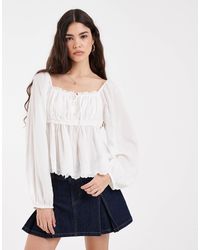 Levi's - – boho-oberteil im milchmädchendesign - Lyst