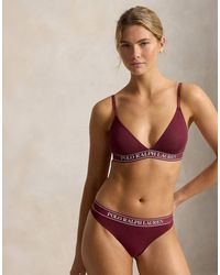 Polo Ralph Lauren - Cotton Ribbed 3 Pack Thong - Lyst