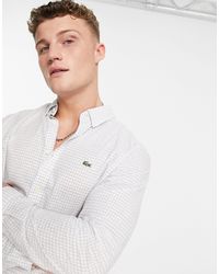Lacoste Camisa Hombre Lisa Manga Larga Live Ch7840