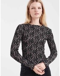 Daisy Street - Long Sleeve Shirred Top - Lyst