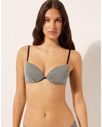 Calzedonia - Push-Up Bikini Top Golden Stripes - Lyst