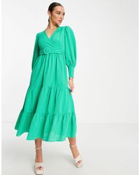 Y.A.S - Belted Tiered Maxi Dress - Lyst