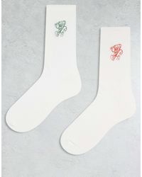 ASOS - 2 Pack Socks With Pizza Graphic - Lyst