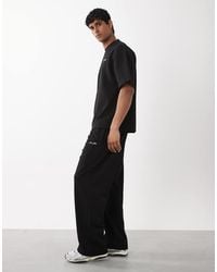 River Island - Wide Leg 'luxe' Sweatpants - Lyst
