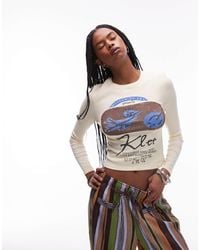 TOPSHOP - Graphic License Paul Klee Long Sleeve Baby Tee - Lyst