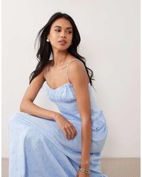 ASOS - Eyelet Cami Maxi Dress - Lyst