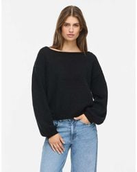 Noisy May - Bellis Ribbed Boat Neck Top - Lyst