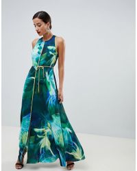 coast beaumont block colour maxi dress