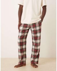 Abercrombie & Fitch - – karierte pyjama-hose aus flanell - Lyst