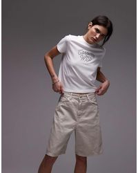 Carhartt - Pantalones Cortos Vaqueros De Corte Suelto Brandon De -Neutro - Lyst