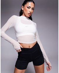 Nike - Zenvy Yoga Sheer Long Sleeve Top - Lyst