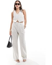 Mango - Tailored Pinstripe Co-Ord Trousers - Lyst