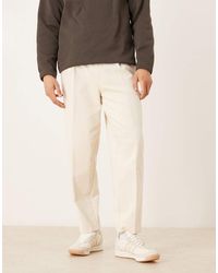 ASOS - Tailored Oversized Tapered Pleated Trousers - Lyst
